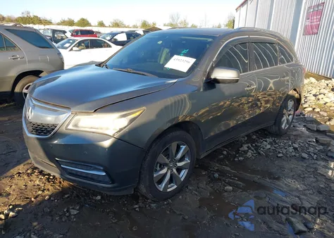 2014 Acura Mdx Advance Pkg W/Entertainment Pkg z USA, uszkodzony, nr VIN 5FRYD4H80EB039395